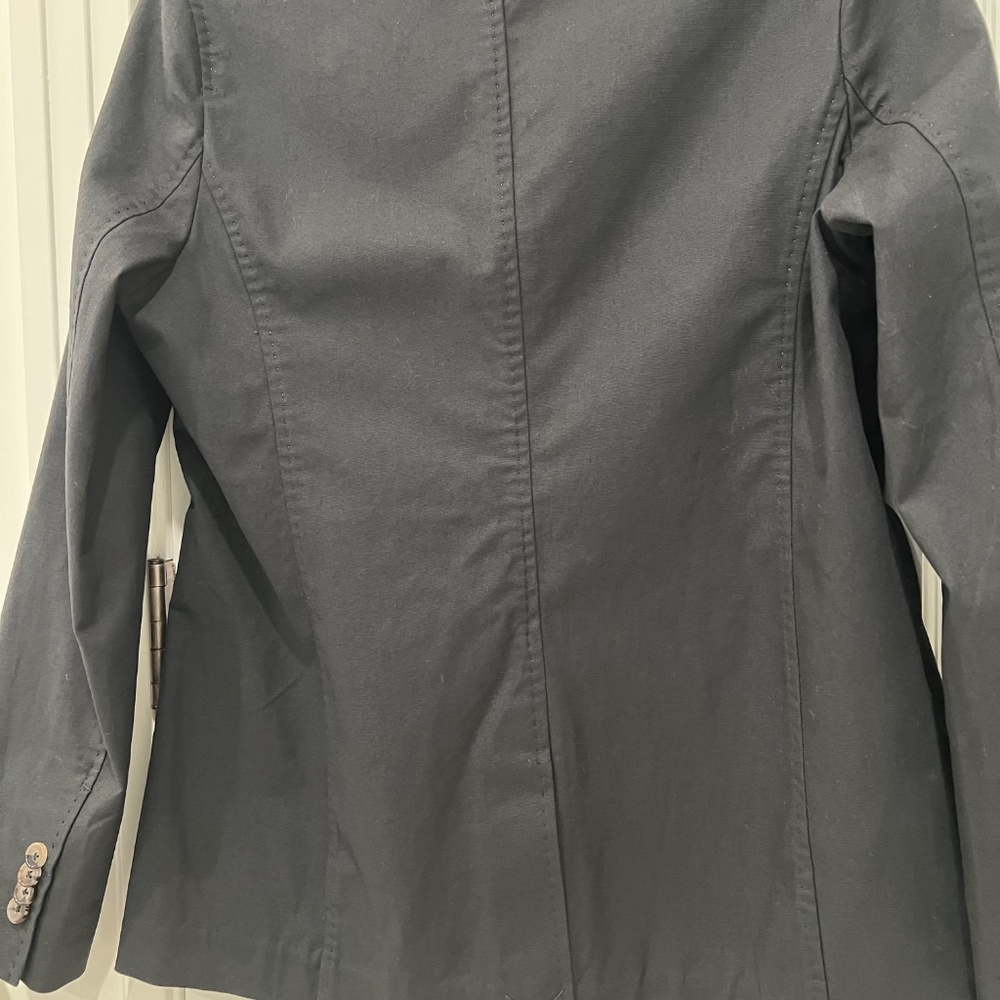 NWT ANN MASHBURN SARAH STRETCH CANVAS JACKET, Black Sz 6 - Picture 7 of 15